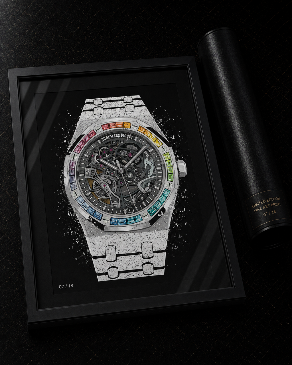 Skeleton Frosted WG Rainbow Limited Edition