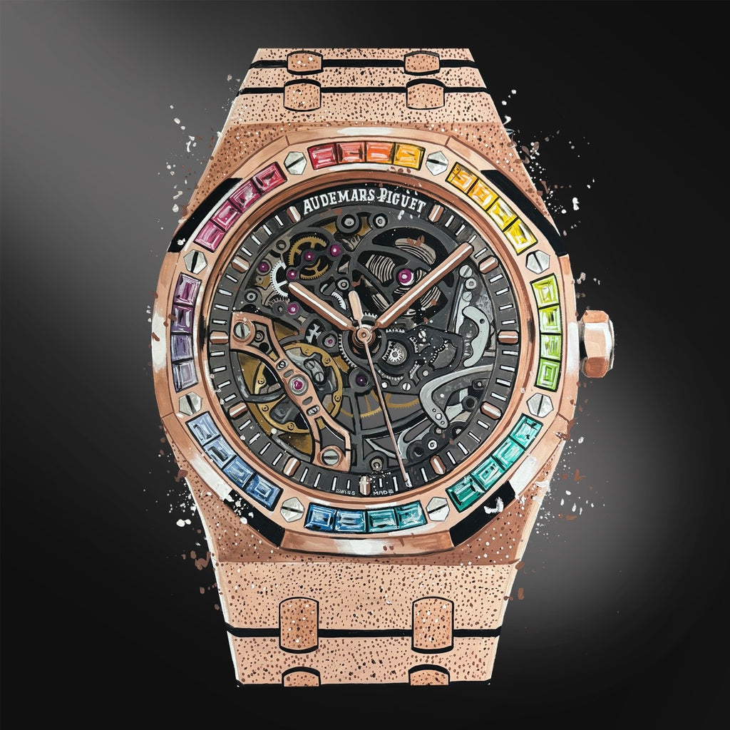 Skeleton Rose Frosted Rainbow Limited Edition