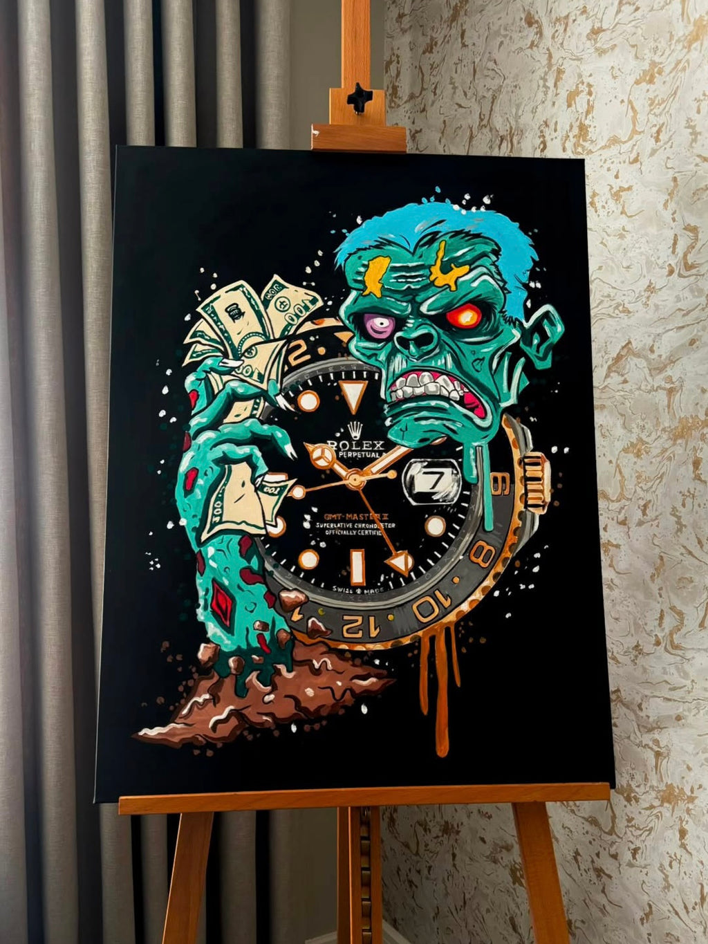 Zombie 1 of 1 Painting